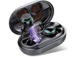 Auriculares YEMAESRE Bluetooth Estéreo de Graves Profundos Impermeables Negro