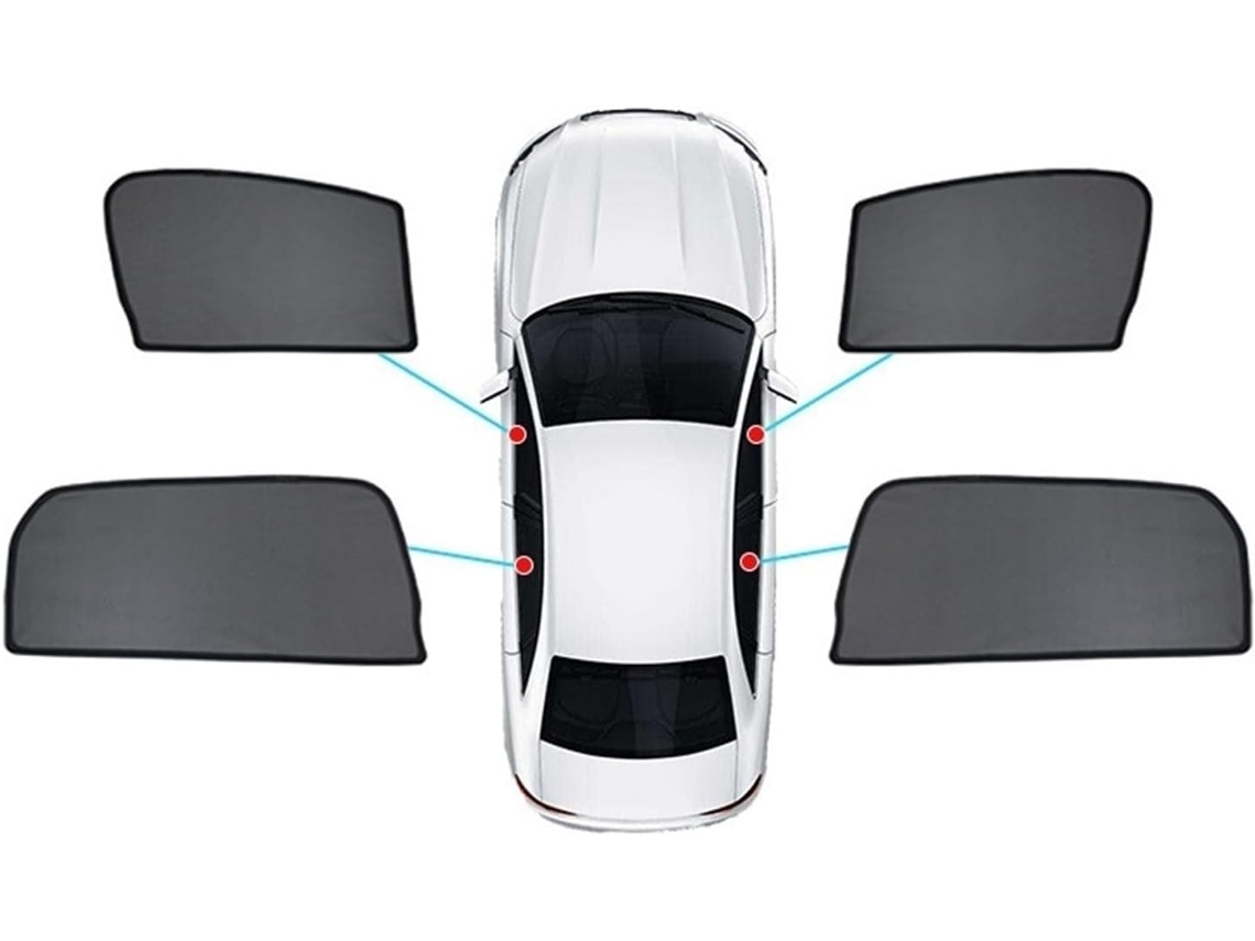 Parasol De Verano Para Ventanas Delanteras Y Traseras Del Kia K2 Sedán 2011-2016 (parabrisas Trasero).