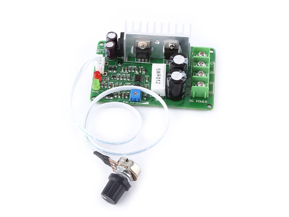 Controlador De Velocidad Pwm Para Regulador De Motor De Cc De 12v/24v/36v 15a Con Potenciómetro Y Protección Contra Sobrecarga.