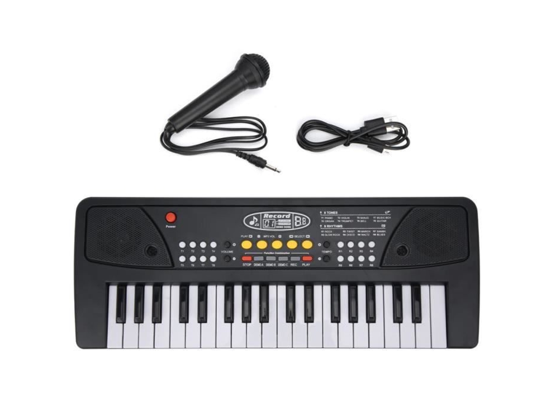 Piano Infantil Piano Eletrônico 37 Teclas Teclado Multifuncional Suprimentos para Instrumentos Musicais para Crianças GERTIZ