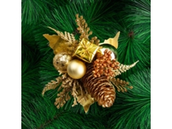Ramas de inserción navideñas, paquete de 3, color oro, plata y rojo.