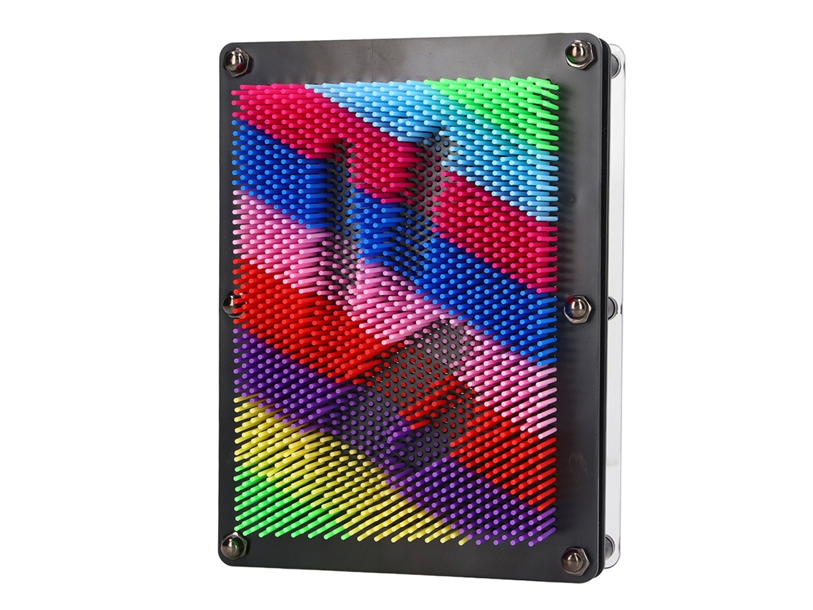 Juguete De Arte 3d De Plástico Colorido Con Clavijas: El Tablero De Clavijas Estimula La Creatividad.