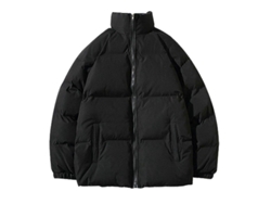 Abrigo De Invierno De Plumas Para Hombre Acolchado Impermeable Ligero Para Ski Viajes Outdoor Negro 2xl