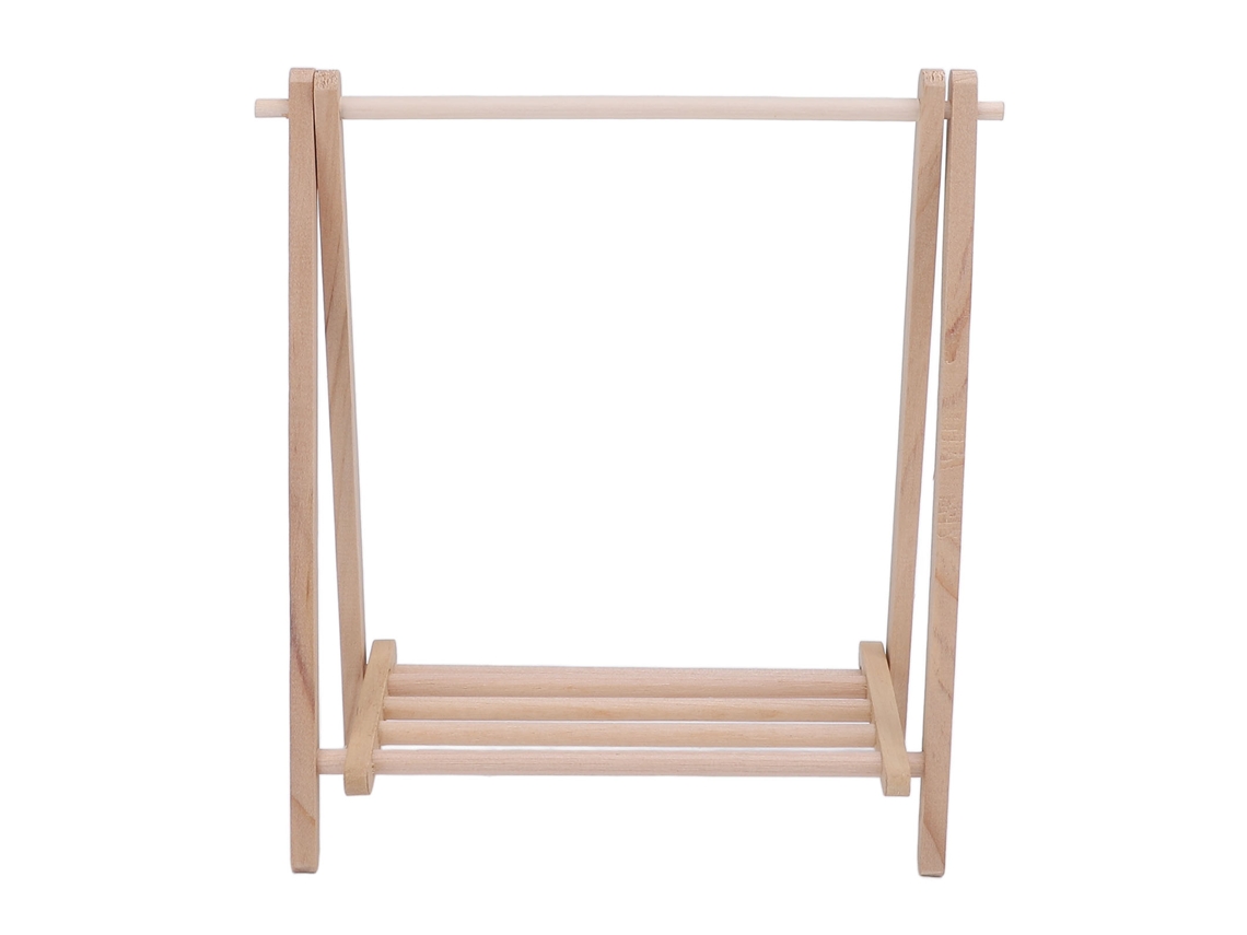 Perchero De Madera Para Casa De Muñecas En Miniatura A Escala 1:12.