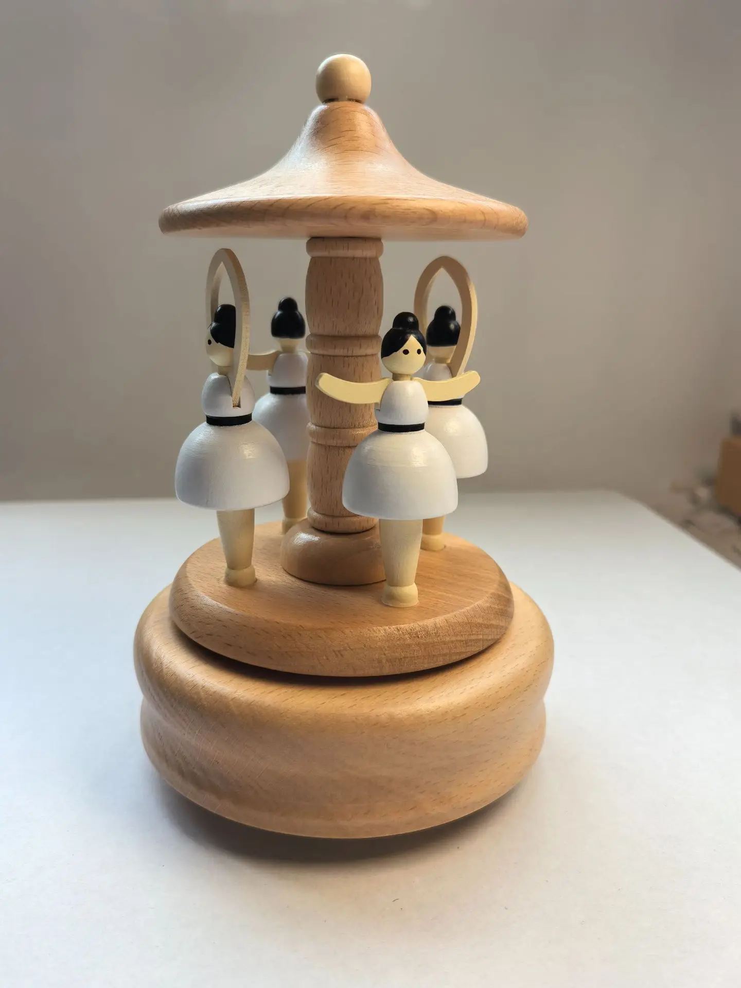 (estilo 2) Caixa De Música Giratória De Madeira Feita À Mão, Pode Ser Usada Como Decoração De Mesa Em Casa, Presente Perfeito.