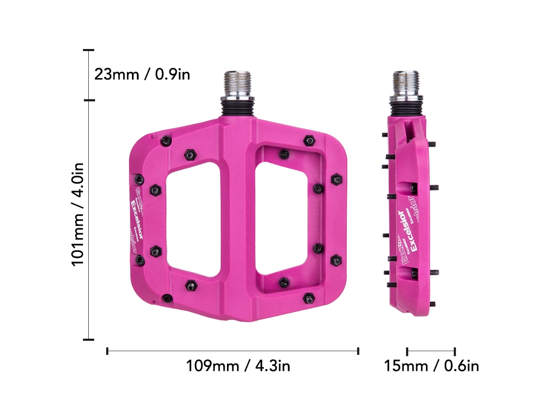Pedales Antideslizantes Para Bicicleta De Montaña, Plataforma De 9/16 Pulgadas, Ligeros Y Resistentes A La Corrosión.