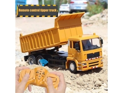 Camión Volquete Teledirigido 1/24 8 Canales Vehículo De Construcción 2.4g Juguete Para Niños