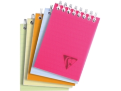 Bloc de Notas Espiral CLAIREFONTAINE Linicolor Din A7 Cuadrado