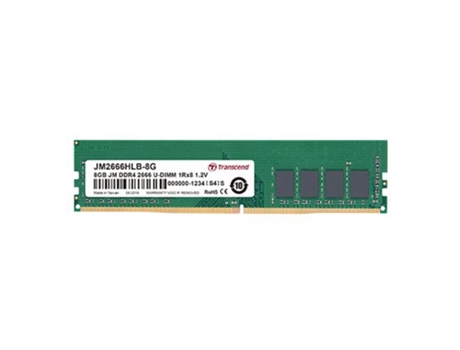 Memoria RAM DDR4 TRANSCEND (2 x 8 GB - 2666 MHz)