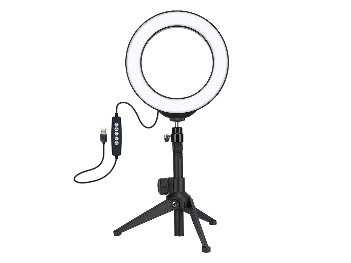 Luz De Relleno Para Streaming En Vivo Con Trípode Luz De Relleno Led