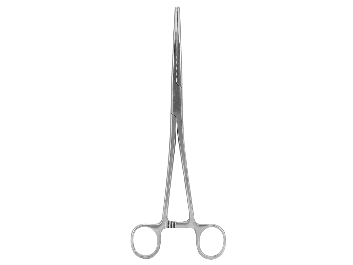 Pinzas hemostáticas Primerox de acero inoxidable, 22 cm, curvas, para ganado y pesca | Sin marca