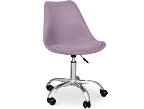Silla de Escritorio Tulip Tapizada con Ruedas 56x47cm TULIP STYLE