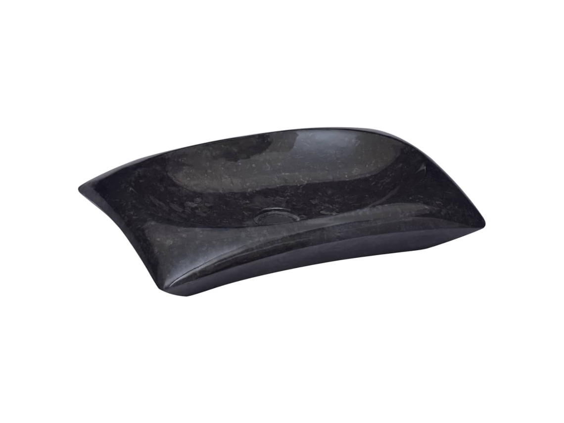 Lavabo VIDAxL Mármol Negro 50x35x10 cm