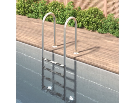 Escalera para piscina acero inoxidable 304 54x38x184,5 cm VIDAXL