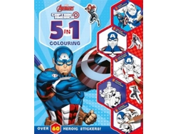 Libro Marvel Avengers Captain America 5 In 1 Colouring De Marvel Entertainment International Ltd (inglés)