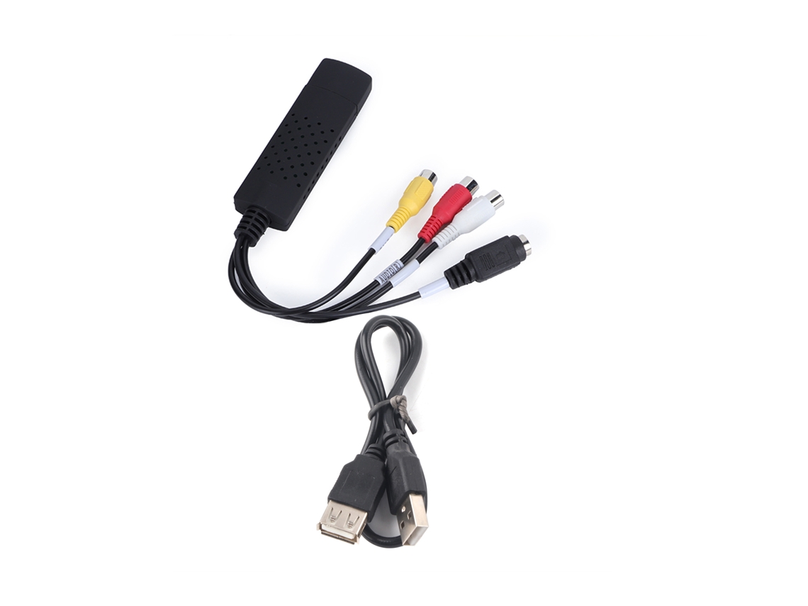Cable Adaptador Convertidor De Captura De Video Usb 2.0 A 3 Rca S-video Audio Tv Dvd Vhs