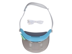 Sombrero De Sol Eléctrico Sin Aspas, Recargable, 3 Velocidades, Para Niños Y Adultos, Playa, Viajes, Senderismo, Azul Cielo.