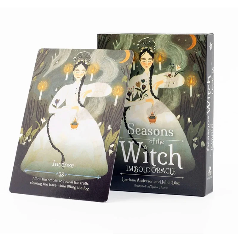 La Bruja De Las Cuatro Estaciones: Juego De Cartas Del Tarot Oracle De Imbork, 44 Cartas, 10,4 X 7,3 Cm.