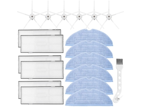 Kit de peças de reposição de pano de filtro de escova lateral para xiaomi roborock