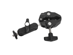 Soporte multifuncional para cámara con dos abrazaderas y rótula, brazo mágico y adaptador para rótula.