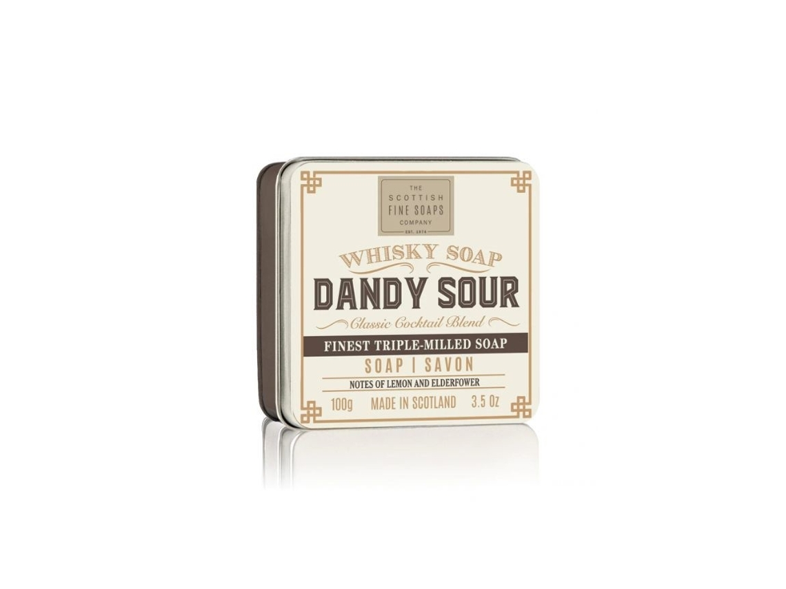 Jabón de whisky Dandy Sour de 100 ml de la empresa Scottish Fine Soaps