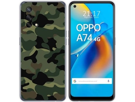 Carcasa Oppo A74 4G TUMUNDOSMARTPHONE Camuflaje Multicolor