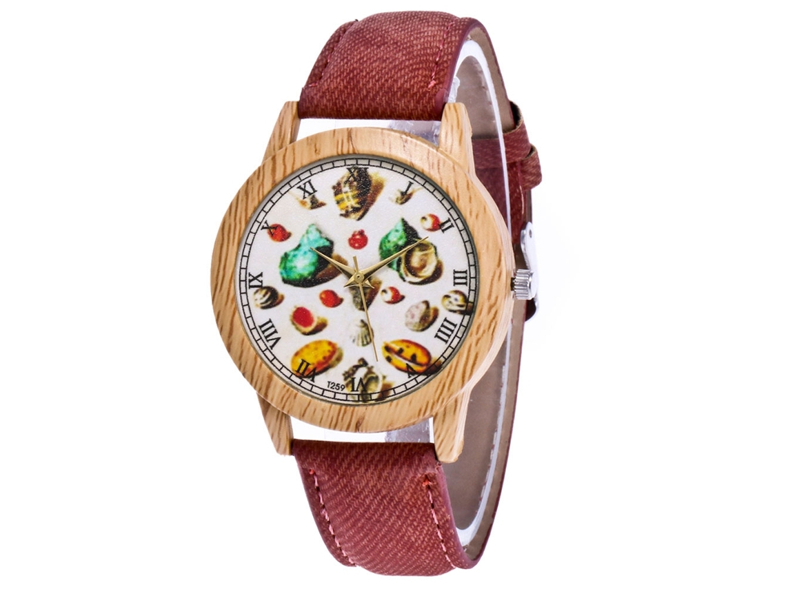 Reloj Casual Unisex Zhoulianfa De Piel Sintética Con Cuarzo Y Esfera De Dinosaurio (blanco)