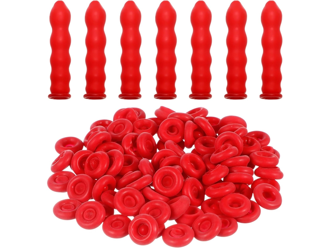 100 Tapas Para Tubos De Sellador, Cubiertas Impermeables Reutilizables.