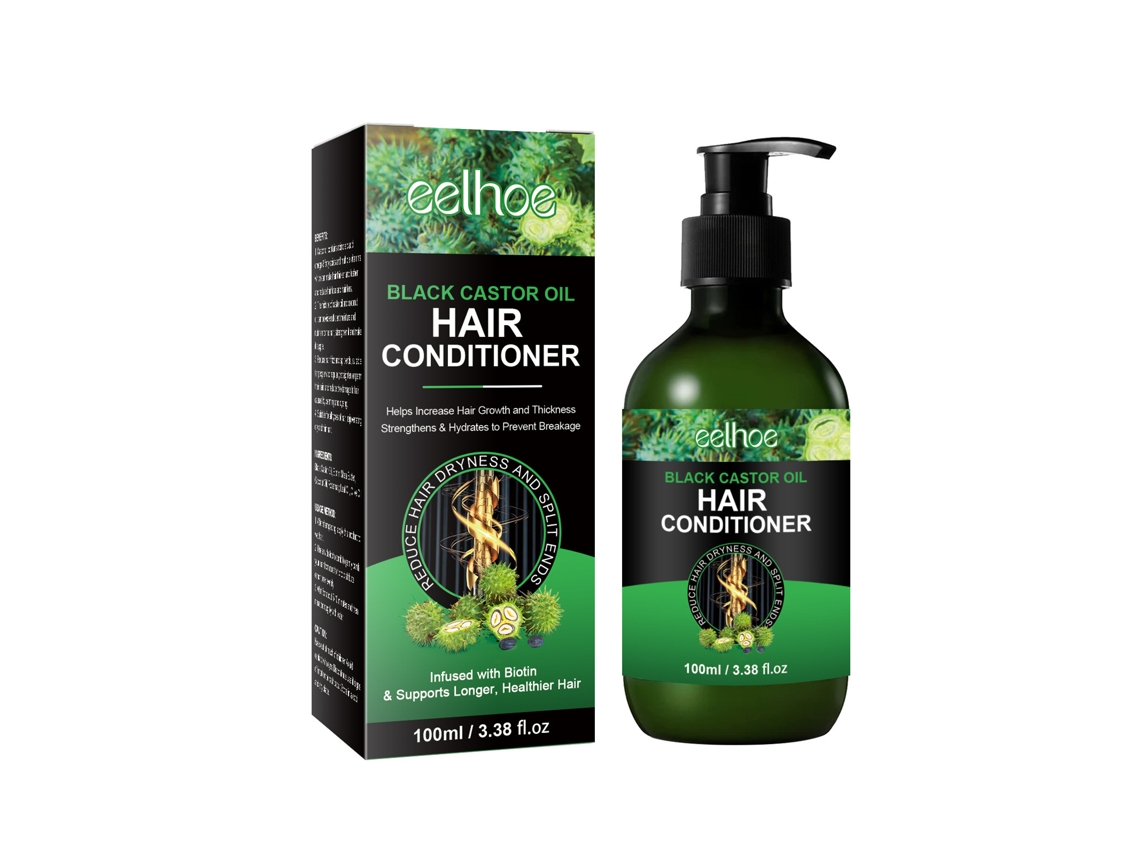 Acondicionador capilar con aceite de ricino negro Eelhoe