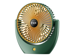 Ventilador De Escritorio Usb - Recargable - Verde