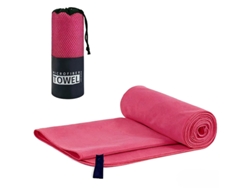 Toalla Deportiva De Microfibra, Superabsorbente Y De Secado Rápido Con Bolsa De Malla,rosa Rojo/40x80cm Gertiz