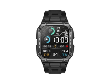 Smartwatch militar para hombre con función de llamada Bluetooth, resistente al agua IP69, para iPhone Android, negro CHRONUS