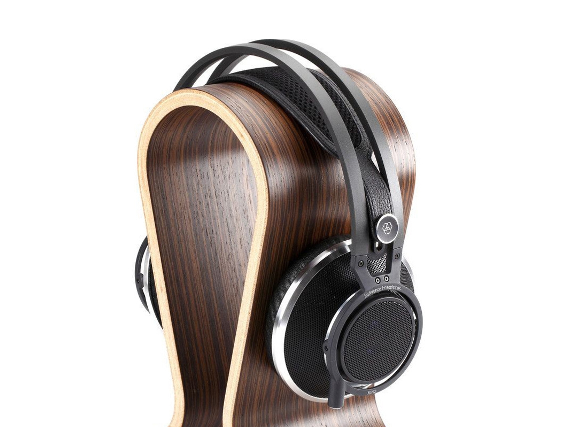 2 Soportes Modernos De Madera Antideslizantes Para Auriculares, Ideales Para El Hogar, La Oficina O El Estudio - Color Nogal