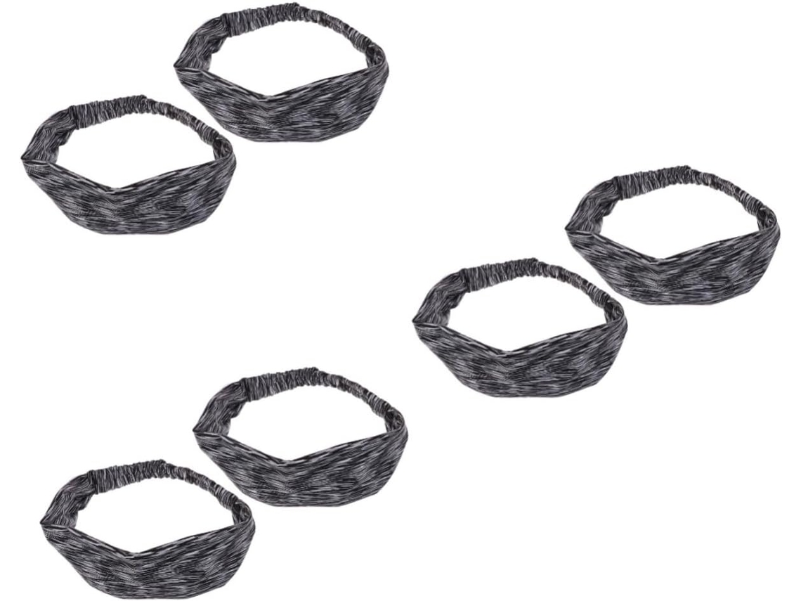 Diademas Elásticas De 6 Piezas Con Botones Para Las Orejas