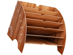 Estantería De Oficina Con Forma De Abanico, Soporte Para Documentos Para Estudio/biblioteca.
