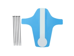 Para-choque de bicicleta Rebe, flexível, leve, portátil e pequeno, em PP, para bicicletas de montanha e estrada, azul.
