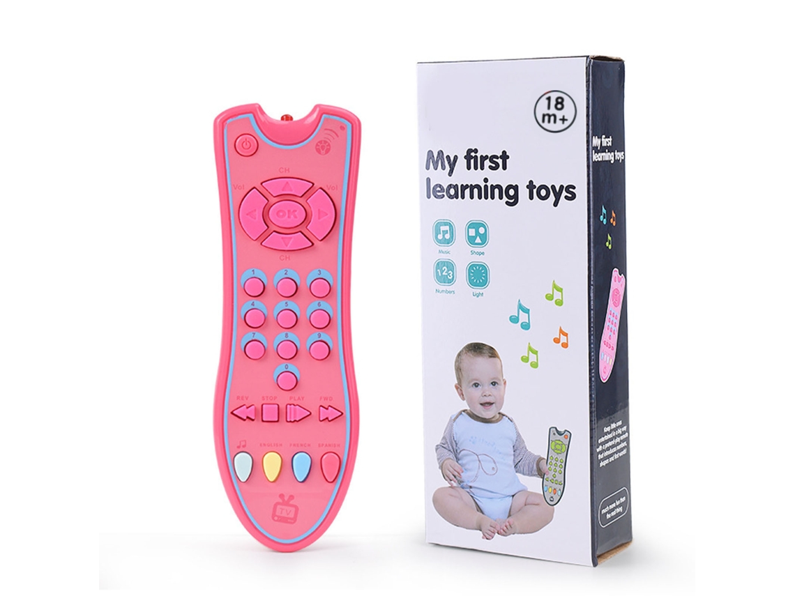 Juguete Control Remoto Simulación Bebé Con Música Y Aprendizaje De Inglés Tv Rosa