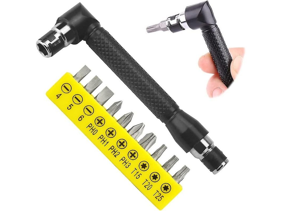 2026altiro-llave Hexagonal En Forma De L De 1/4'' Con 10 Puntas Para Tornillos, Diseño De Doble Cabezal Y Mango Antideslizante.