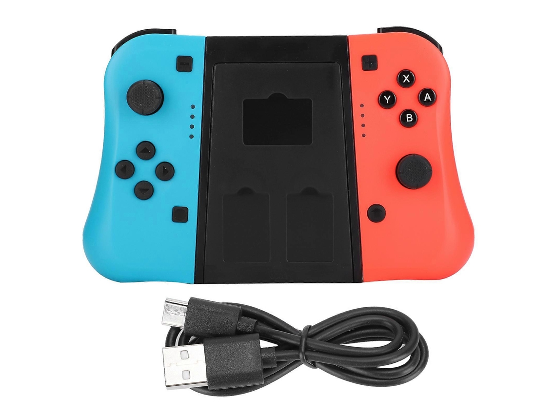 Consola de juegos con par izquierdo y derecho, mando rojo y azul, mandos de repuesto Hengjian