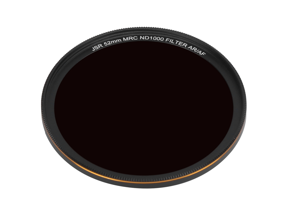 Filtro ND para objetivos de cámaras réflex: Filtro de densidad neutra para atenuar la luz.