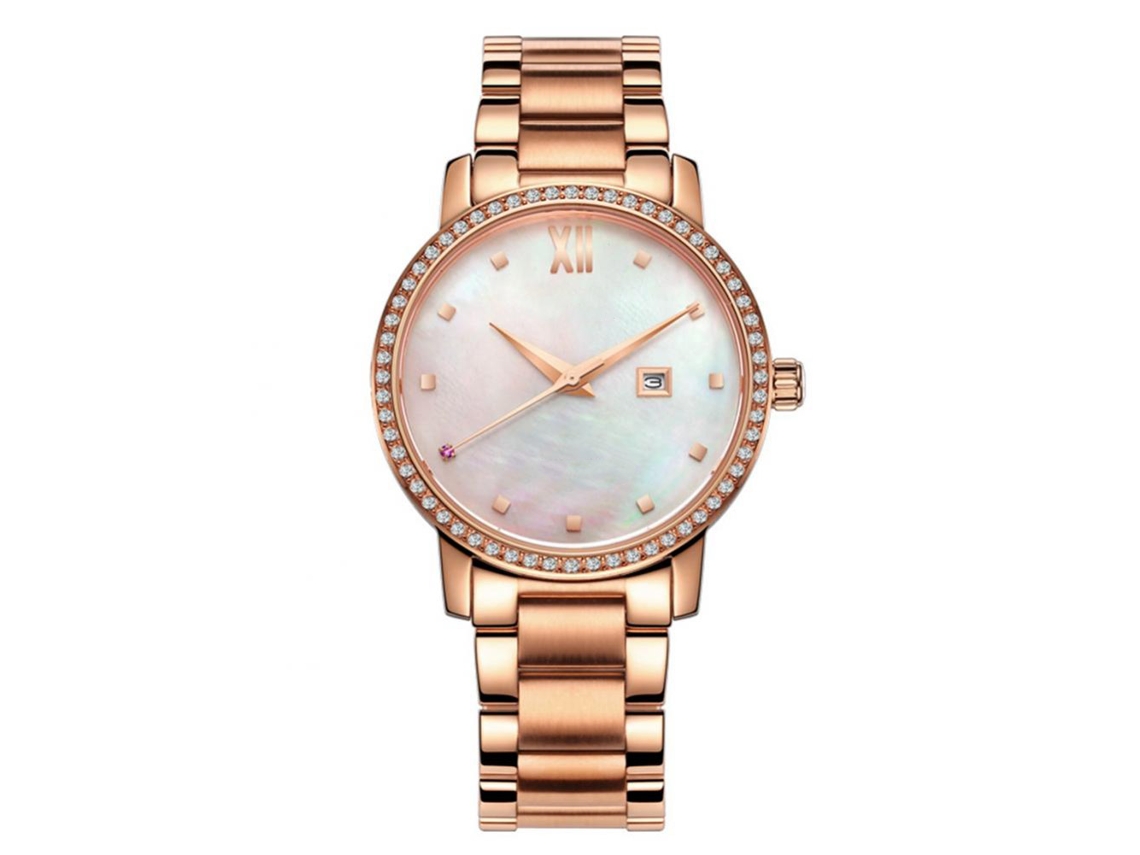 Reloj De Acero Inoxidable De Cuarzo Resistente Al Agua Para Mujer De Ochstin