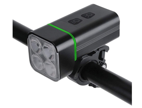 Juego de luces de bicicleta recargables por Usb de 5000Mah, luces de bicicleta de 1800 lúmenes, Super brillante, 3 modos, Led para bicicleta, Led-n...