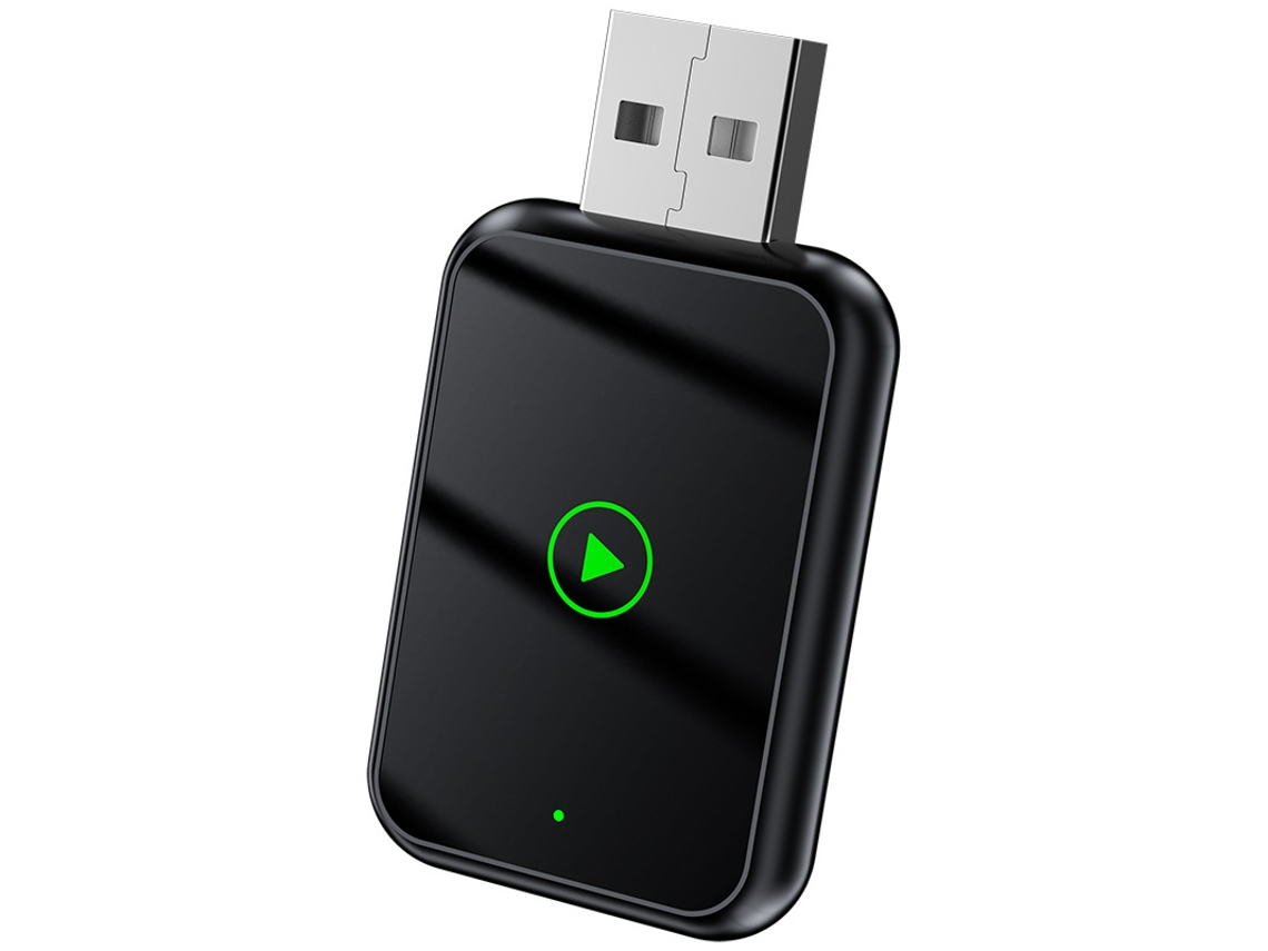 Adaptador inalámbrico Carplay y Android Auto 2 en 1, Plug and Play, convierte Carplay cableado a inalámbrico, color negro Siurn