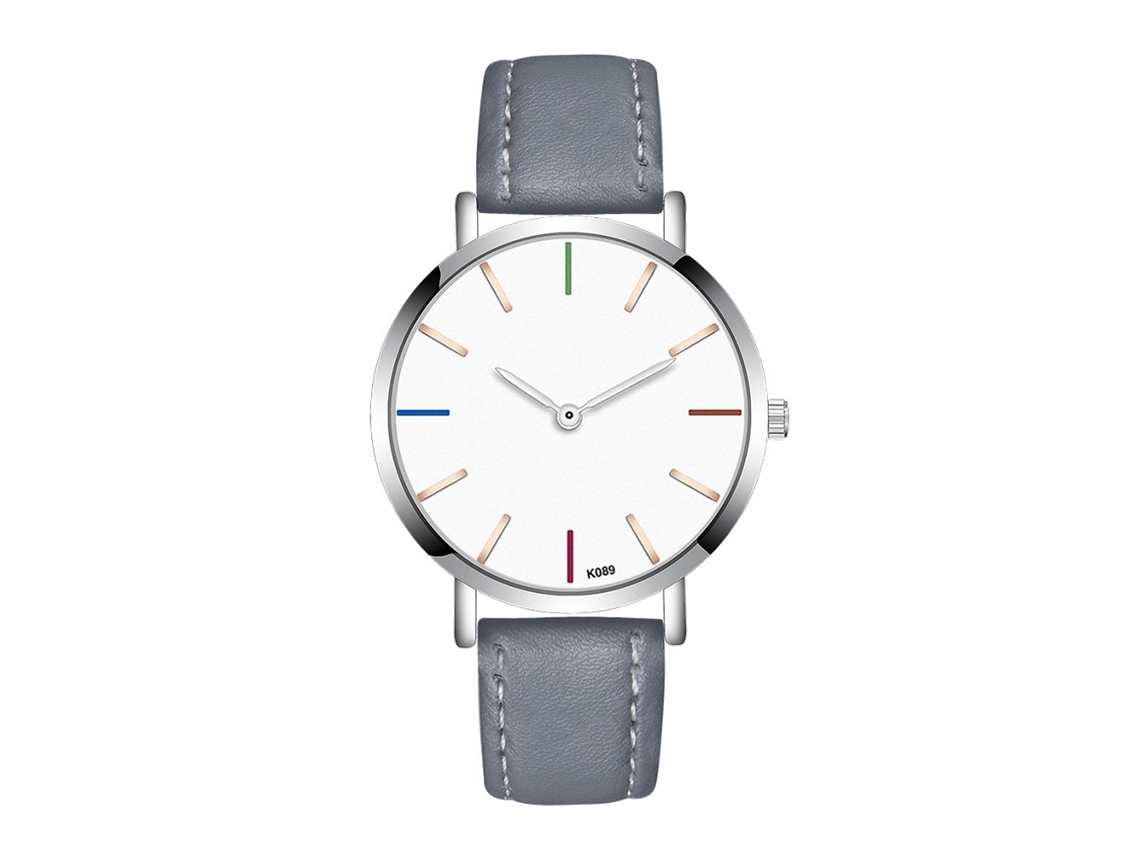 Reloj Hombre De Negocios Analógico De Cuarzo Con Dial Redondo Gris Zhoulianfa