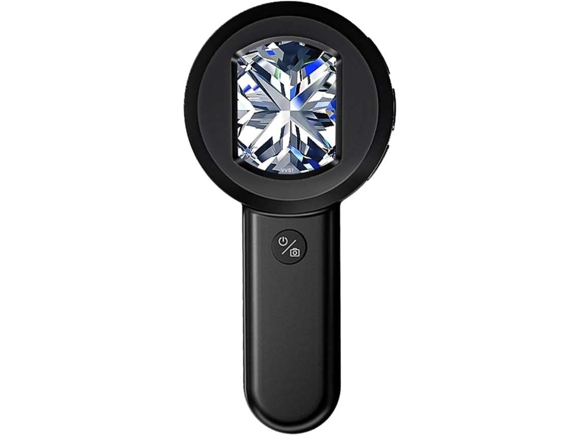 Microscopio Con Pantalla Lcd De 5,1 Cm Y Luz Led Para Inspección Y Análisis De Monedas Y Joyas.