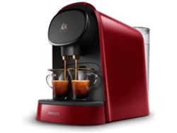 Cafetera espresso Philips Lor Barista Lm801251 de doble cápsula, color rojo, 9 cápsulas