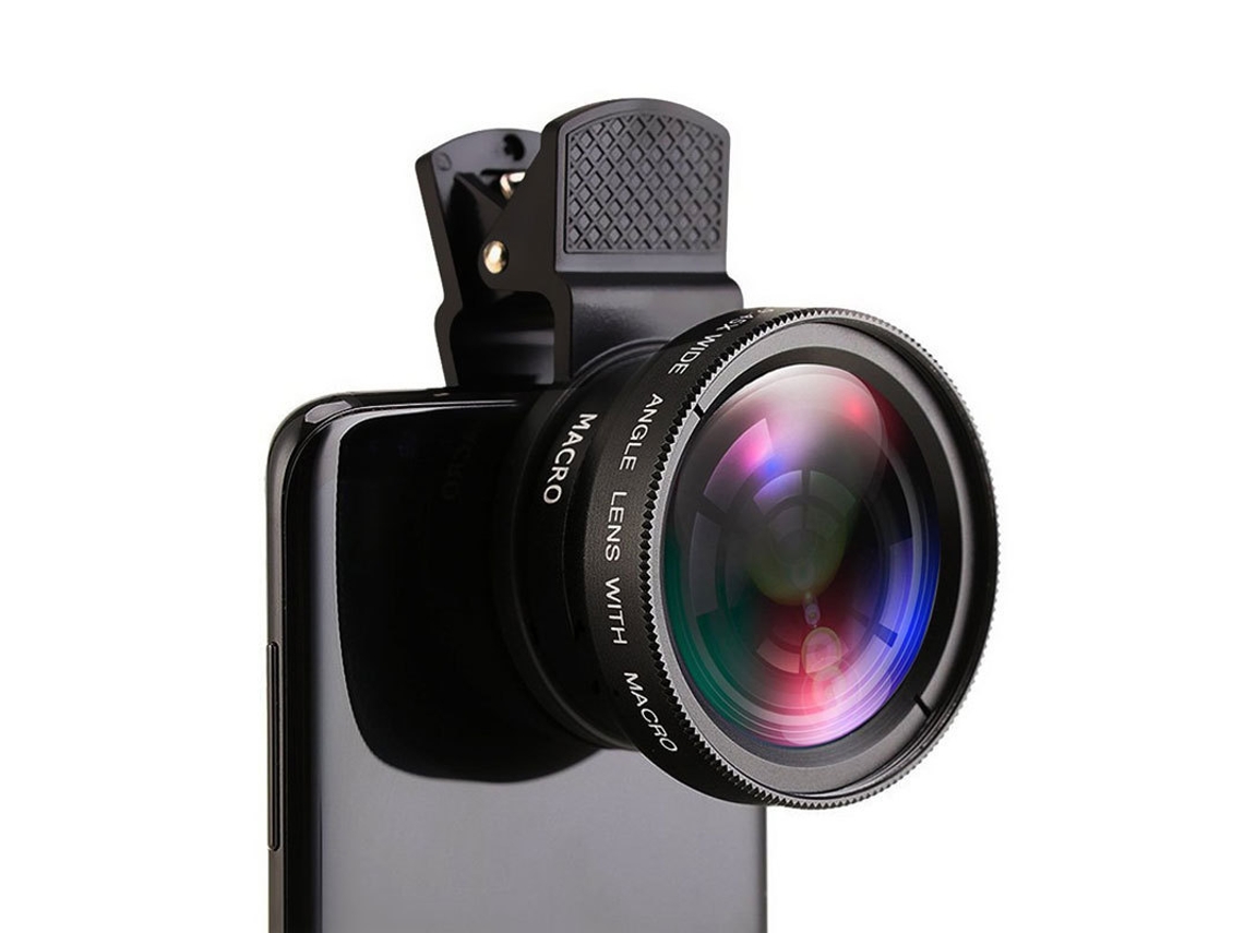 Lente dorada de 37 mm, 0,45x 49uv, súper gran angular, compatible con iPhone y Samsung Pixels, con estuche de viaje