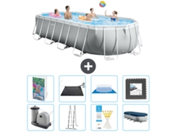 Intex Piscina Prism Frame Oval - 610x305x122 Cm - 9-peças S543