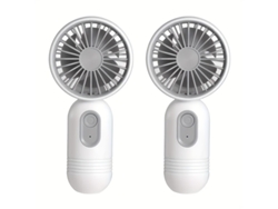 Juego De 2 Mini Ventiladores Personales Ligeros, Con Control De Flujo De Aire De 3 Niveles, Ideales Para Viajar. Ventilador Que Se Ajusta Pe