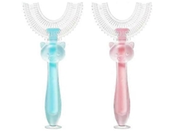 2 Cepillos De Dientes En Forma De U Para Niños, Cerdas De Silicona, Masaje De Encías, Limpieza Profunda.